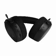 Diadema Game Factor Hsb600 Gaming Inalambrica Rgb Triple Conectividad Microfono Removible Surround 7.1 Color Negro