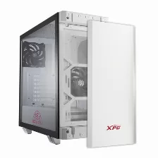 Gabinete Gaming Xpg Invader, 2 Ventiladoes 120mm, Ventana De Cristal, Filtros De Polvo Magneticos, Blanco