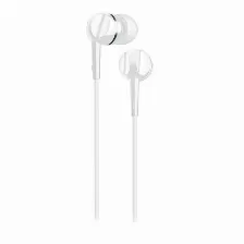 Audífonos Motorola Earbuds 105 Intra Auditivo Para Llamadas/música, Micrófono Integrado, Conectividad Alámbrico, Conector De 3.5 Mm Si, Color Blanco