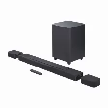 Barra De Sonido Jbl Bar 1000 7.1.4 Canales, 140 W, Inalámbrico, Soporta Mp3, 4x Hdmi, Color Negro