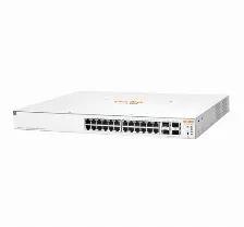 Switch Aruba Gestionado, L2+, Cantidad De Puertos 24, Gigabit Ethernet (10/100/1000), 128 Gbit/s, 1u, Blanco