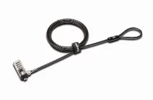 Cable Antirrobo Kensington K63331ww, Cerradura Con Combinación, Negro, Plata