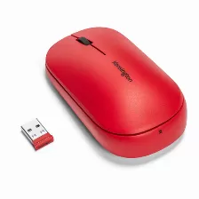 Mouse Kensington Mouse Con Conexión Inalámbrica Dual Suretrack™ (rojo) 3 Botones, 2400 Dpi, Interfaz Rf Inalámbrico + Bluetooth, 10 M, Batería Aa, Color Rojo