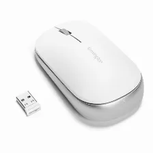 Mouse Kensington Mouse Con Conexión Inalámbrica Dual Suretrack™ (blanco) 3 Botones, 2400 Dpi, Interfaz Rf Inalámbrico + Bluetooth, 10 M, Batería Aa, Color Blanco