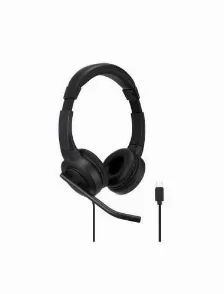 Audífonos Kensington K83450ww Diadema Para Llamadas/música, Micrófono Boom, Conectividad Alámbrico, Color Negro