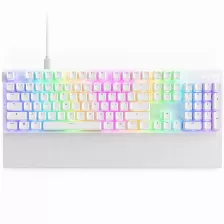 Teclado Nzxt Function 2 Inglés De Ee.uu. , Alámbrico, Conexión Usb, Led, Color Blanco, Cable De 2 M