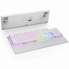 Teclado Nzxt Function 2 Inglés De Ee.uu. , Alámbrico, Conexión Usb, Led, Color Blanco, Cable De 2 M