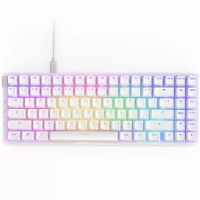 Teclado Nzxt Function 2 Minitkl Inglés De Ee.uu. , Alámbrico, Conexión Usb, Led, Color Blanco, Cable De 2 M