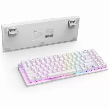 Teclado Nzxt Function 2 Minitkl Inglés De Ee.uu. , Alámbrico, Conexión Usb, Led, Color Blanco, Cable De 2 M