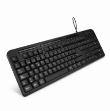 Teclado Vorago Multimedia Kb-204, Usb 1.3m, Ergonomico, Negro Open Box