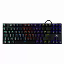 Teclado Mecanico Gamer Vorago Kb-600, Rgb, 80%, Alambrico, Negro