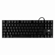 Teclado Mecanico Gamer Vorago Kb-600, Rgb, 80%, Alambrico, Negro