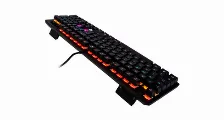 Teclado Game Factor Kbg400-b Inglés, Alámbrico, Conexión Usb, 104 Teclas, Led Rgb, Color Negro