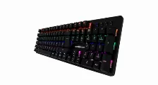 Teclado Game Factor Kbg400-b Inglés, Alámbrico, Conexión Usb, 104 Teclas, Led Rgb, Color Negro