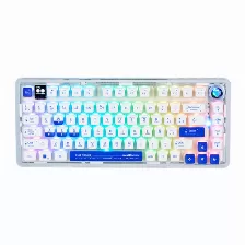 Teclado Game Factor Kbg800 Gasket Rgb, Inalambrico + Usb C, 75%