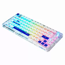 Teclado Game Factor Kbg800 Gasket Rgb, Inalambrico + Usb C, 75%