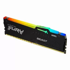 Memoria Ram Kingston Fury Beast Disipador Rgb, 16gb, Ddr5, 6000mhz, 288-pin Dimm, Xmp+expo