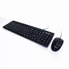 Kit Teclado Multimedia Y Mouse Vorago, Mouse Optico 1000 Km-104, Usb 2.0, Negro