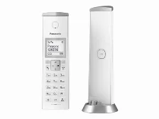 Teléfono Panasonic Kx-tgk210w, Teléfono Dect, Terminal Inalámbrico, 50 Entradas, Identificador De Llamadas, Blanco