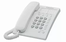 Teléfono Panasonic Kx-ts550mew, Teléfono Analógico, 13 Entradas, Identificador De Llamadas, Blanco