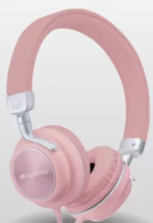 Audífonos Lfacoustics Feel Diadema Para Llamadas/música, Micrófono En Línea, Conectividad Alámbrico, Conector De 3.5 Mm Si, Color Rosa