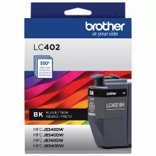 Cartucho De Tinta Brother Lc402bk Original, Negro, Compatibilidad Mfc-j5340dw, Mfc-j6540dw, Mfc-j6940dw