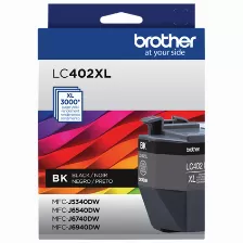 Cartucho De Tinta Brother Lc402xlbk Original, Negro, Compatibilidad Mfc-j5340dw, Mfc-j6540dw, Mfc-j6940dw