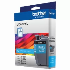 Cartucho De Tinta Brother Lc402xlcs Original, Cian, Compatibilidad Mfc-j5340dw, Mfc-j6540dw, Mfc-j6940dw