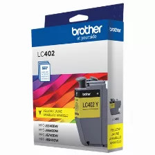 Cartucho De Tinta Brother Lc402ys Original, Amarillo, Compatibilidad Mfc-j5340dw, Mfc-j6540dw, Mfc-j6940dw