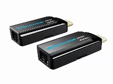 Kit Mini Extensor Saxxon, Hdmi, 50m, Micro Usb, Hdcp 1.4, Negro