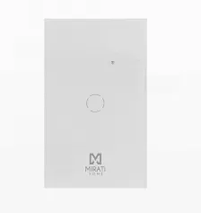 Interruptor De Luz Mirati M1si2, Inalámbrico, Blanco, Wi-fi, Wi-fi, 2400 Mhz, 802.11b, 802.11g, Wi-fi 4 (802.11n)