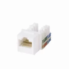 Jack Saxxon Keystone Rj45, 8 Hilos, Cat 6, Compatible Con Calibres Awg 22-26, Color Blanco