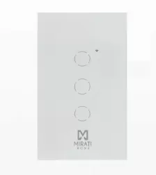 Interruptor De Luz Mirati M3si2, Inalámbrico, Blanco, 802.11b, 802.11g, Wi-fi 4 (802.11n), 118 Mm, 72 Mm, 35 Mm