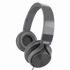 Audífonos Mobifree Mb-02012 Diadema Para Llamadas/música, Micrófono En Línea, Conectividad Alámbrico, Conector De 3.5 Mm Si, Color Gris