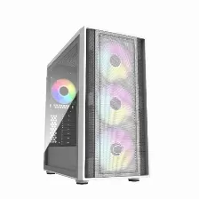 Gabinete Cooler Master Masterbox Masterbox 600 White Escritorio, Psu No, Vent. 3x 140 Mm, Vent. 1x 120 Mm, Blanco