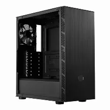 Gabinete Cooler Master Masterbox Mb600l V2 Midi Tower, Pc, Soporta Atx, Micro Atx, Mini-itx, 7 Ranuras De Expansión, Color Negro, Ventana Lateral Si, Fuente De Alimentación No, Ventiladores Trasero...