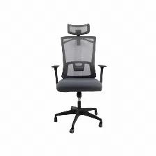 Silla Gerencial Modamob Kioto, Gris/negro, Reposabrazos, 5 Llantas, Piston De Altura, Perchero En Cabecera, Granel