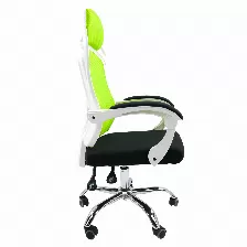 Silla Gerencial Modamob, Modelo Orion, Color Blanco/negro/verde, Cabecera, Reposabrazos, 1pz, Granel