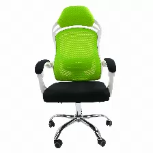 Silla Gerencial Modamob, Modelo Orion, Color Blanco/negro/verde, Cabecera, Reposabrazos, 1pz, Granel