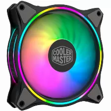 Ventilador Cooler Master Masterfan Mf120 Halo Rgb, 120mm, 1800 Rpm, Negro Open Box