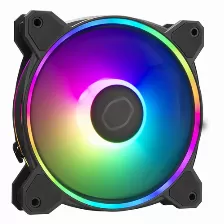 Ventilador Cooler Master Masterfan Masterfan Mf120 Halo² 3in1 12 Cm, 2050 Rpm, Led Multi, Negro, Pwm