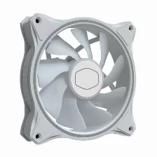 Paquete De 3 Ventiladores Cooler Master Mf120 Halo, 120mm, Rgb, Color Blanco