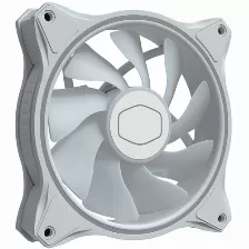 Ventilador Cooler Master Masterfan Mf120 Halo Rgb, 120mm, 1800 Rpm, Blanco