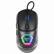 Mouse Gamer Game Factor Mog530, Alambrico, Rgb, Pixart 3327, 12000 Dpi, Negro