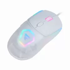 Mouse Gamer Game Factor Mog530, Alambrico, Rgb, Pixart 3327, 12000 Dpi, Blanco