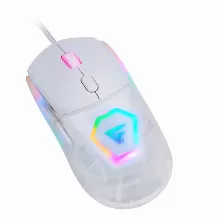 Mouse Gamer Game Factor Mog530, Alambrico, Rgb, Pixart 3327, 12000 Dpi, Blanco