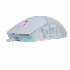 Mouse Gamer Game Factor Mog530, Alambrico, Rgb, Pixart 3327, 12000 Dpi, Blanco