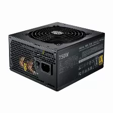 Fuente De Poder Cooler Master, 750w, 80 Plus Gold, Mwe 750 V2, Atx 3.0, Full Modular, Negro