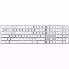 Teclado Inalámbrico Apple Mq052lz/a Inglés, Teclado Numérico Si, Color Blanco