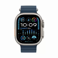 Smart Watch Apple Watch Watch Ultra 2 Touch Si, Micrófono Si, Altavoces Si, Monitor De Frecuencia Cardíaca Si, Bluetooth 5.3, Color De Banda Azul, Ip6x